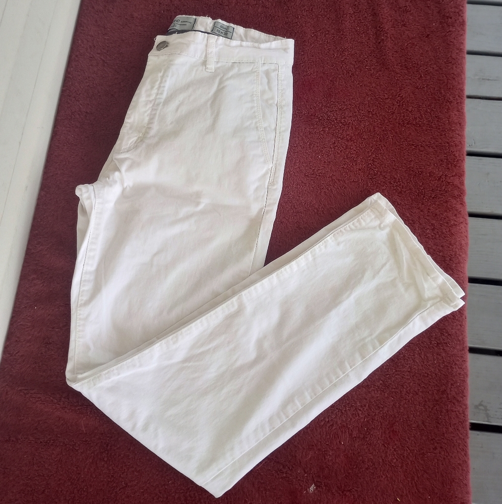 PD&C Authenticity stretch white slim pants sz 32 x 32